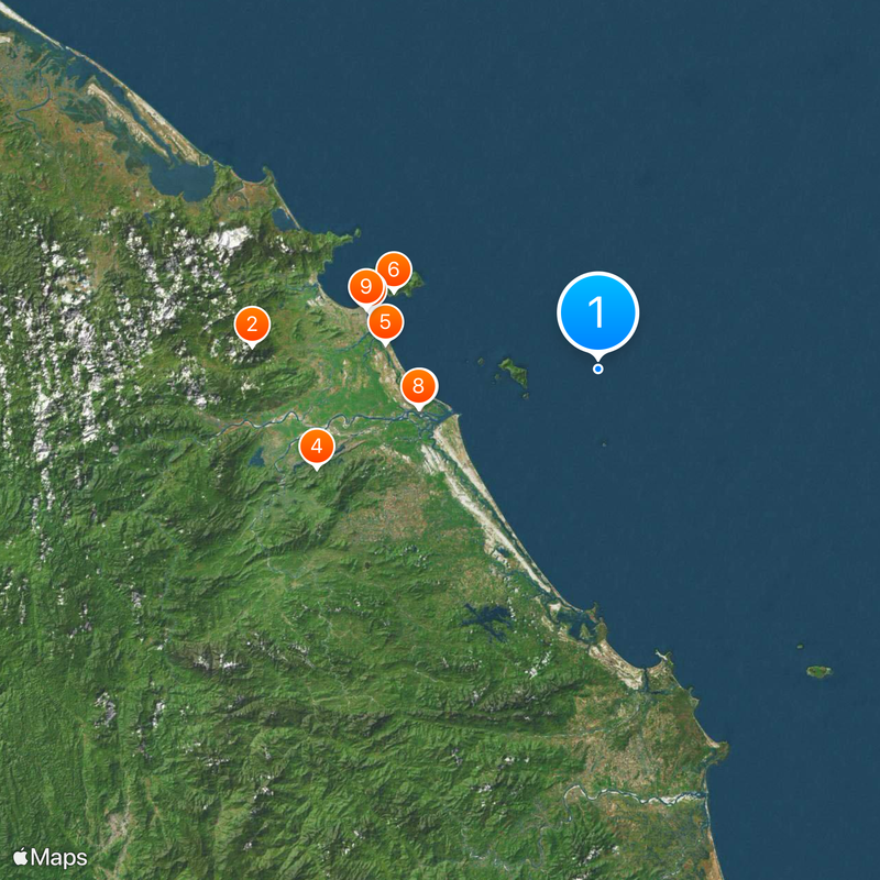Chàm Islands Map