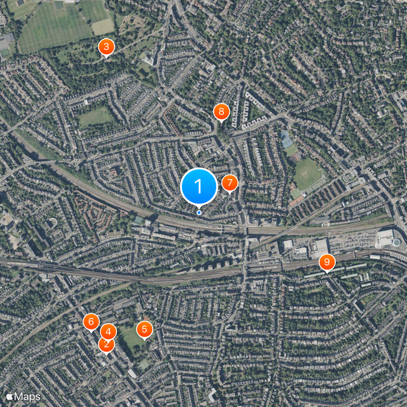Hampstead and Kilburn Map