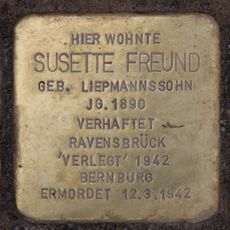 Stolperstein dedicated to Susette Freund