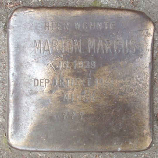 Stolperstein dedicated to Marion Marcus