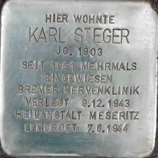 Stolperstein en memoria de Karl Steger