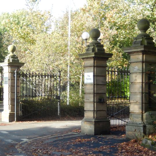 Gates And Gate Piers To South Of Fleming Memorial Hospital