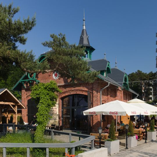 Former sea rescue station in Międzyzdroje