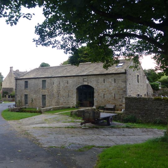 Manor House Barn and approach bridge