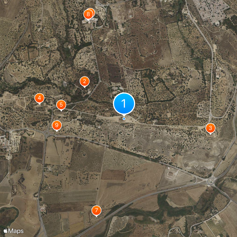 Temple of Concordia Map