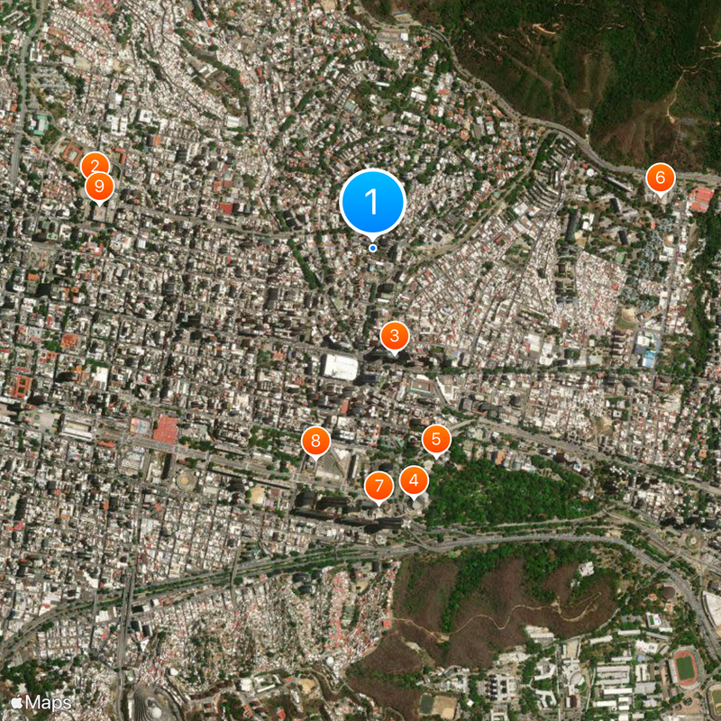 Universidad Nacional Abierta Map