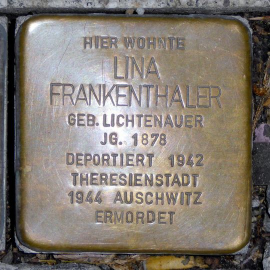 Stolperstein en memoria de Lina Frankenthaler