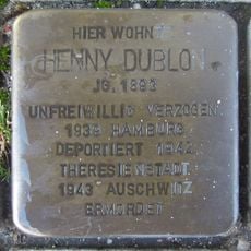 Stolperstein dedicated to Henny Dublon