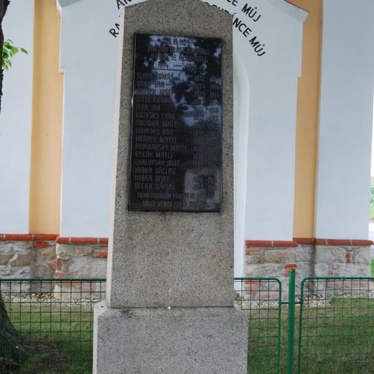 World War I memorial in Chrastiny