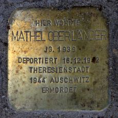 Stolperstein dedicated to Mathel Oberländer