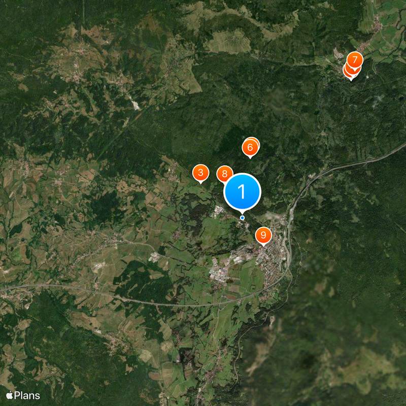 Höhlen von Postojna Karte