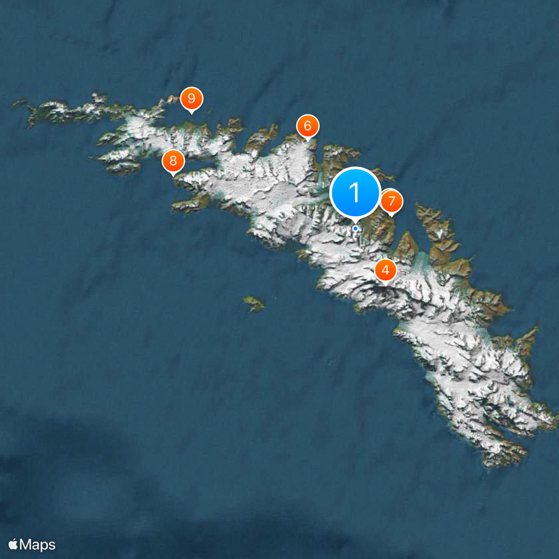 South Georgia Map