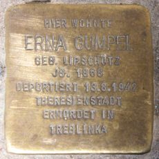 Stolperstein dedicated to Erna Gumpel