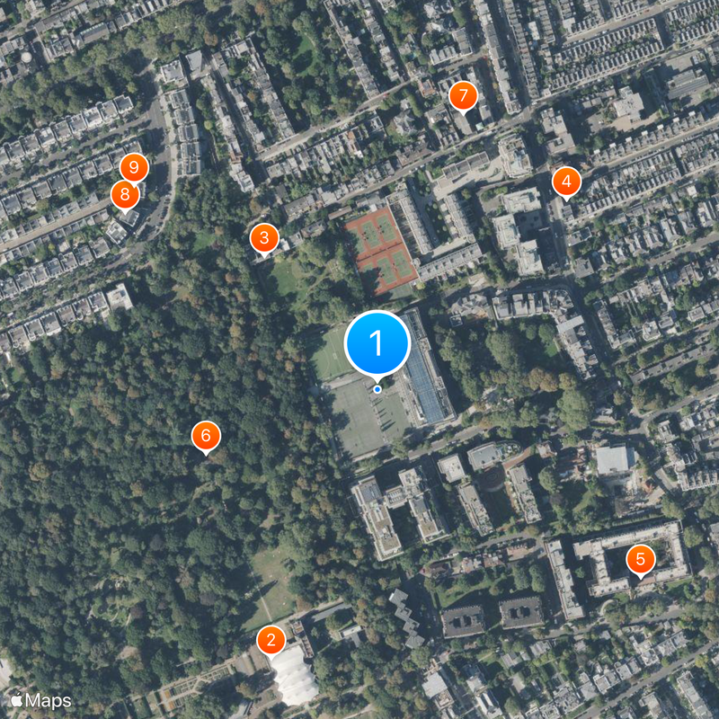 Holland Park School Map