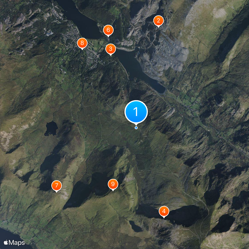 Snowdon Mountain Railway Map
