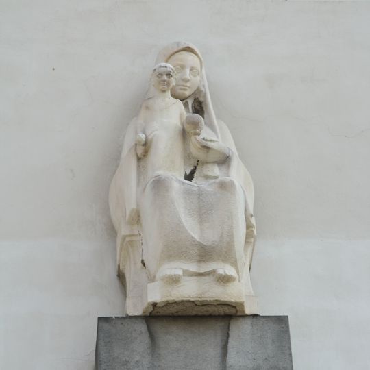Statue of Madonna and Child at the Church of the Most Sacred Heart