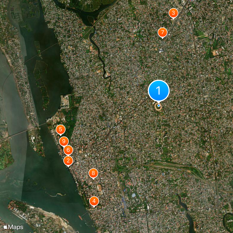 Jawaharlal Nehru International Stadium Map