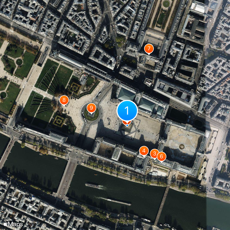 Palais du Louvre Karte