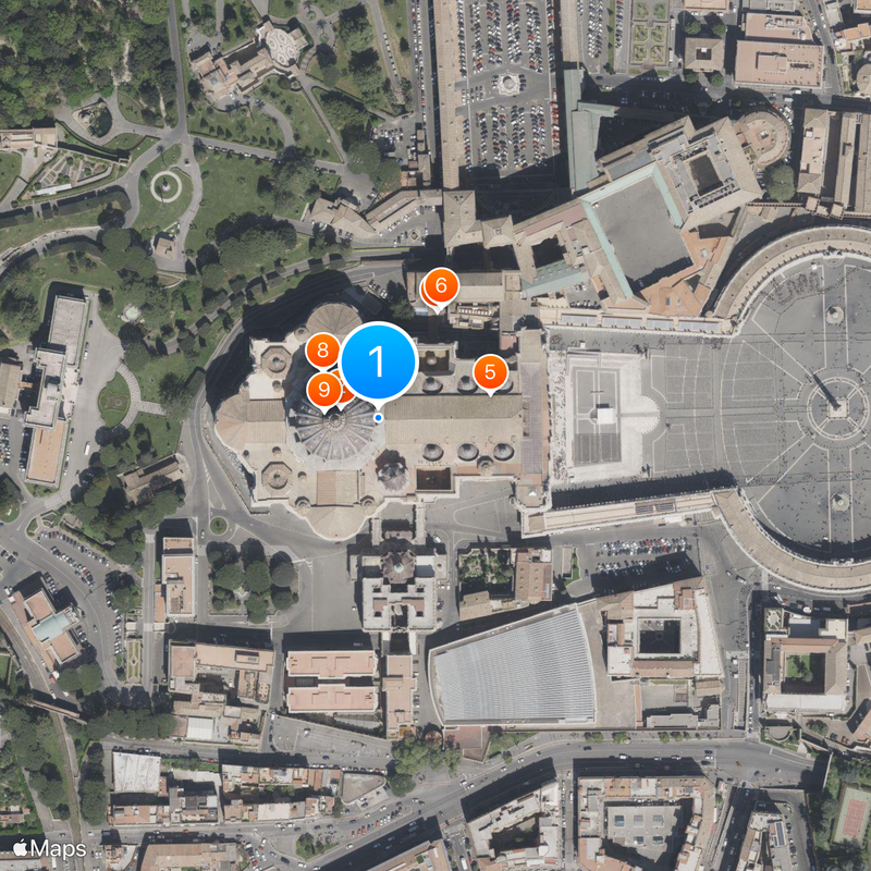 Sint-Pietersbasiliek Kaart