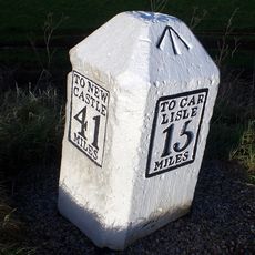 Milestone West Of At Temon Bridge At Ngr Ny 6080 63660