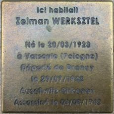Stoleperstein à la mémoire de Zelman Werksztel