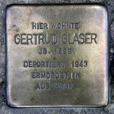 Stolperstein à la mémoire de Gertrud Glaser