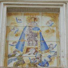 Ceramic panel of Our Lady of the Forsaken at 7 Carnisseria street, Benimàmet
