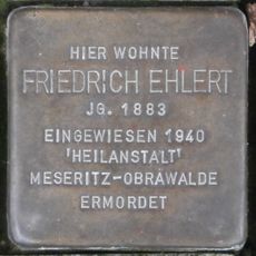 Stolperstein en memoria de Friedrich Ehlert