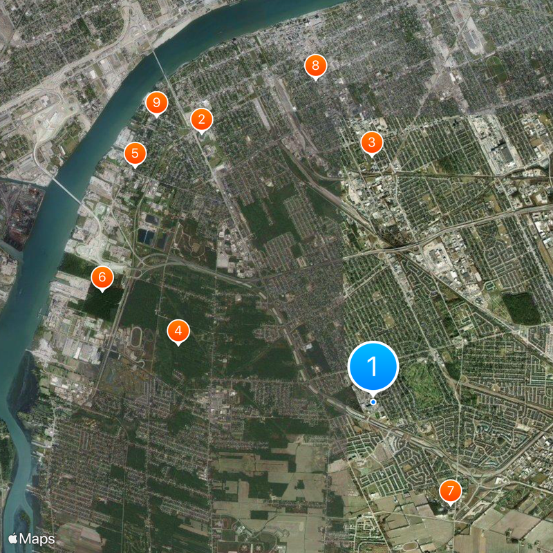 St. Clair College Map