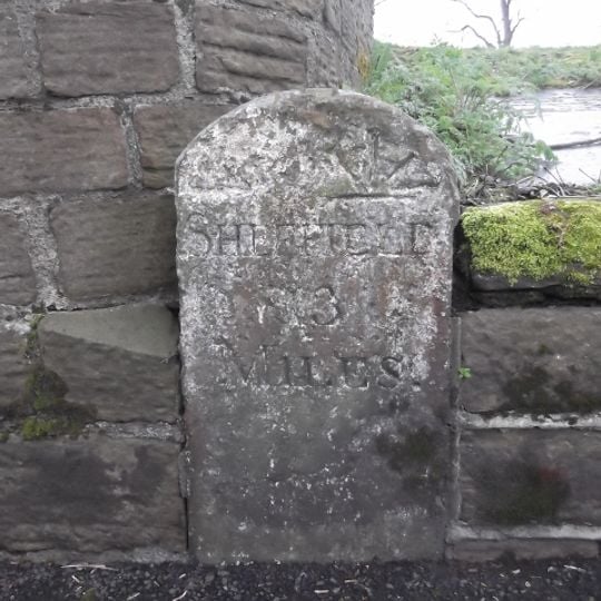 Milestone Built Into North Wall Of Churchyard At Se 247033
