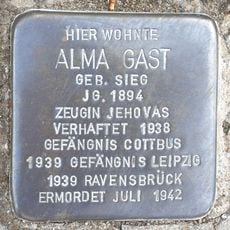 Stolperstein dedicated to Alma Gast