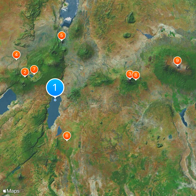 Lake Manyara National Park Map