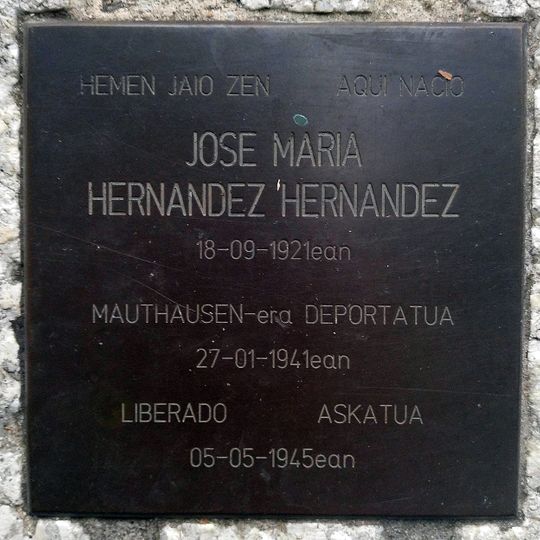 Stolperstein dedicated Jose María Hernandez
