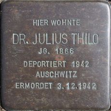 Stolperstein à la mémoire de Dr. Julius Thilo