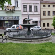 Fountain in Broumov on Malé náměstí