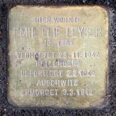 Stolperstein en memoria de Emil Elie Leyser