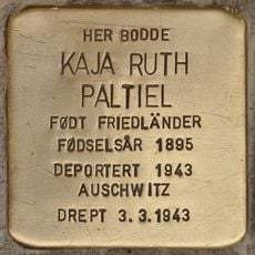 Stolperstein en memoria de Kaja Ruth Paltiel, f. Friedländer