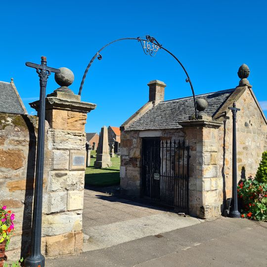 Elie, High Street, Elie Parish Church, Churchyard Gateway, Wall And Session House