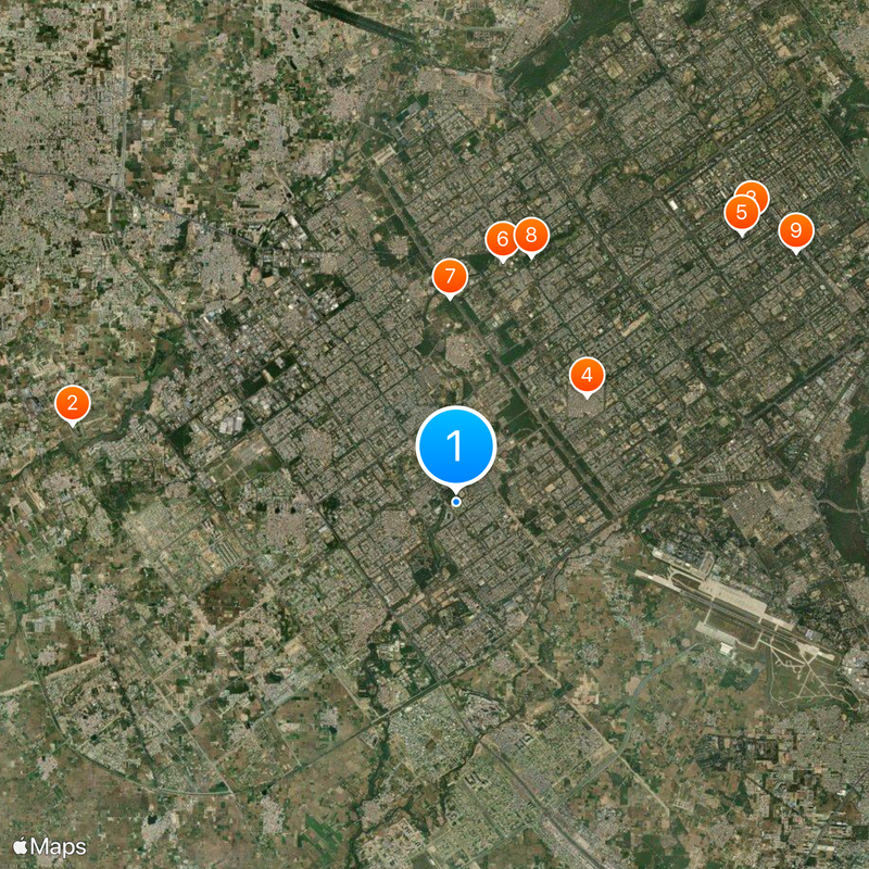 Inderjit Singh Bindra Stadium Map