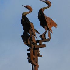 Cormorant sculpture