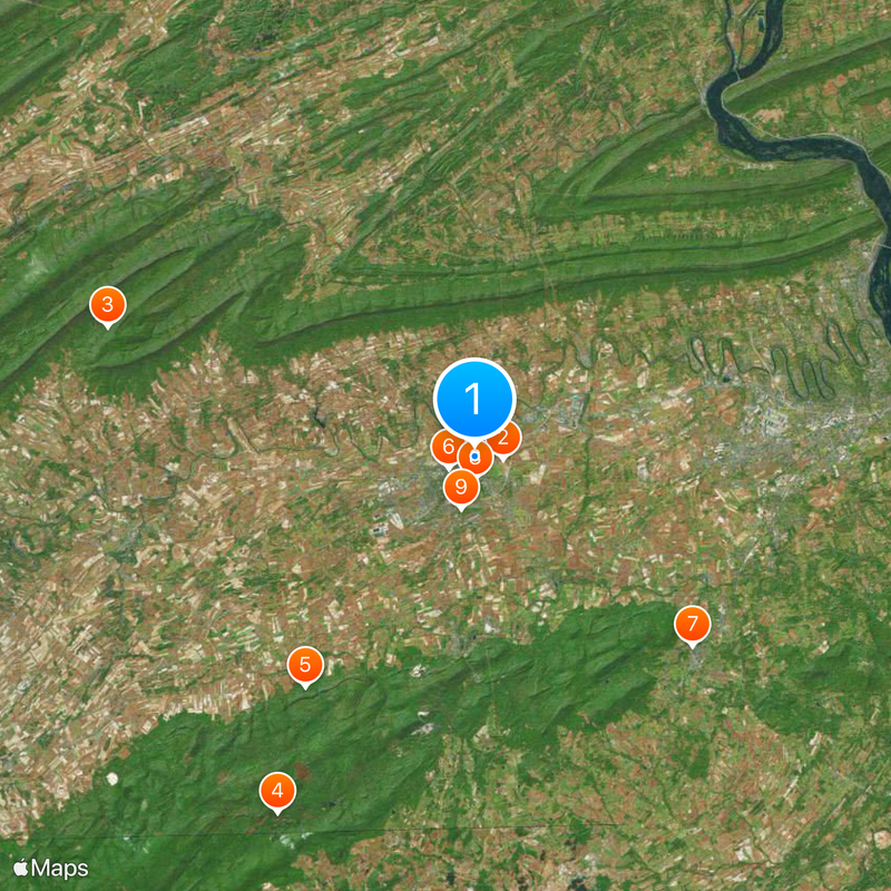 Carlisle Indian Industrial School Mapa