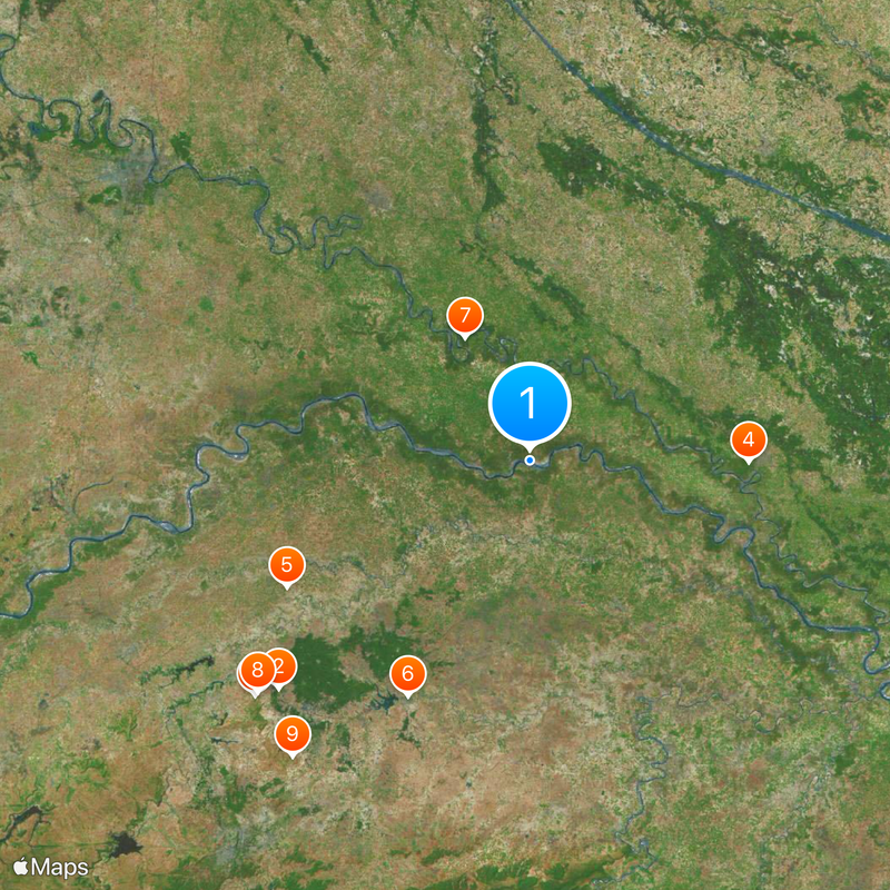 National Chambal Sanctuary Karte