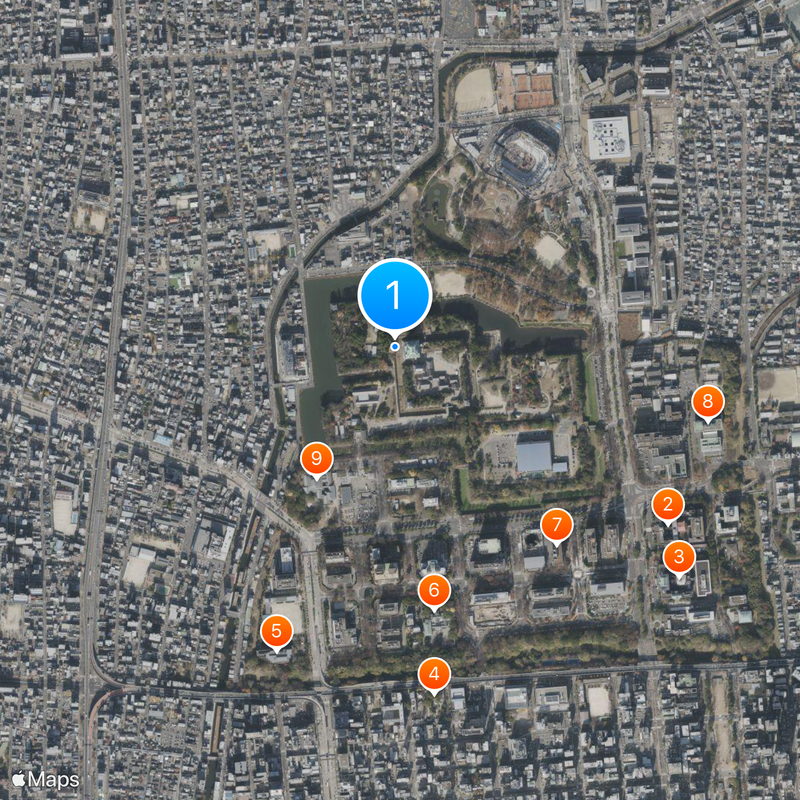 Castillo Nagoya Mapa