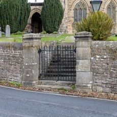 Pair Of Gatepiers At Entrance To Churchyard To South Of The Church Of St Wilfrid