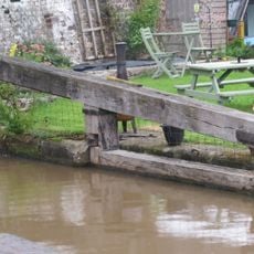 Shropshire Union Canal Main Line Lock Gate North Side Of Nantwich Junction Bridge