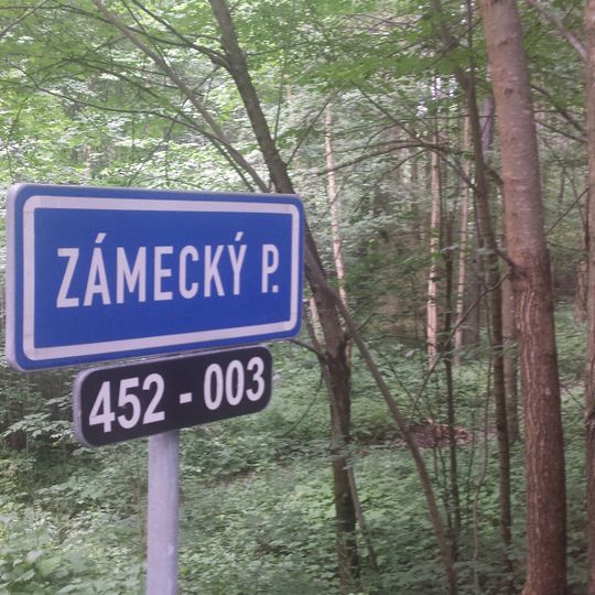 Most silnice II/452 přes Zámecký potok u hranice CHKO Jeseníky