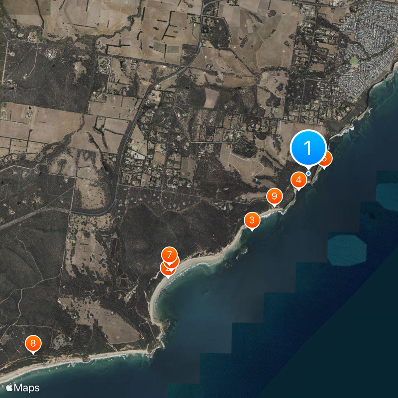 Bells Beach Map