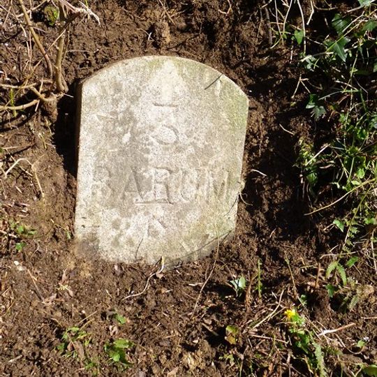 Milestone, 30m W of entrance to Higher Mainstone, E of Mainstone Cross