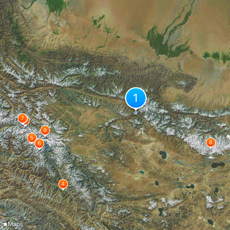 China National Highway 219 Mapa