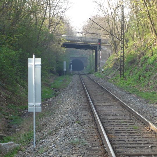 Bridge of Českobrodská street over railway line Malešice - Libeň